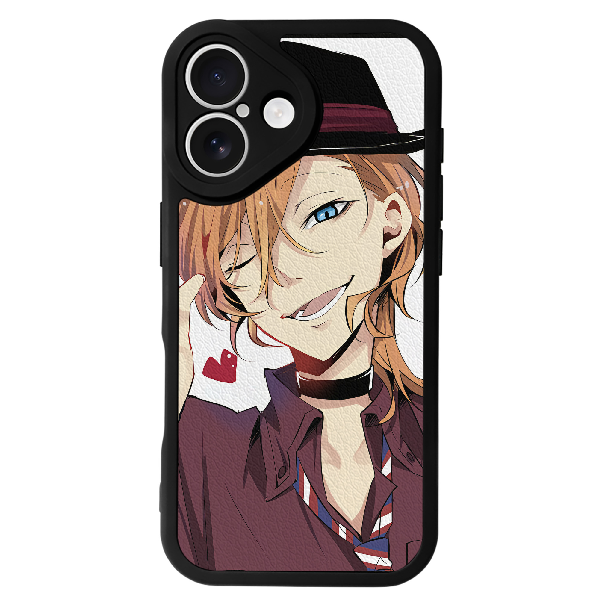 （画像用） 文豪ストレイドッグス Bungo Stray Dogs 【iPhone 16シリーズ対応】シリコンスマホケース（レザー調） 材質：シリコン